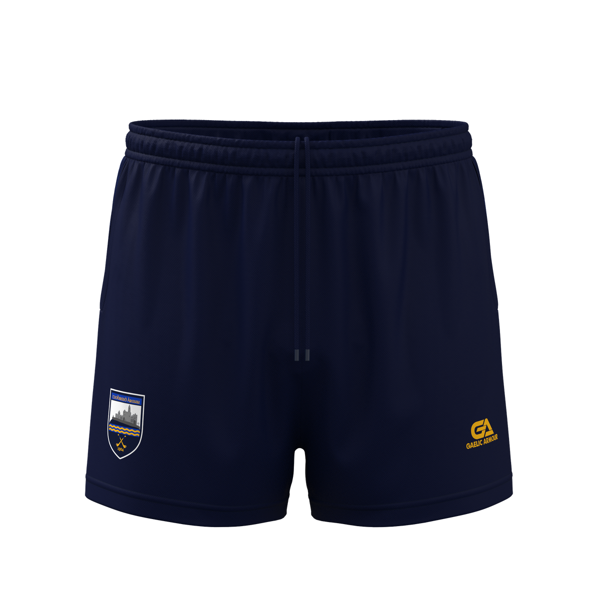 Tipperary Camogie Printed Shorts Navy Amber