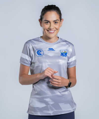 Kids Waterford Camogie Training Jersey Silver