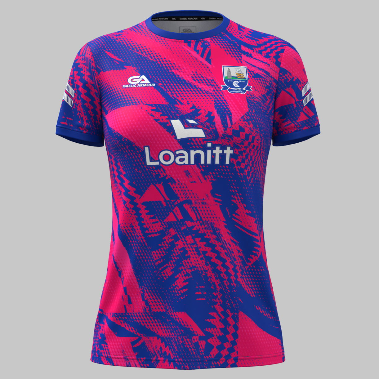 Waterford Camogie Custom Training Jersey Ladies Royal Pink