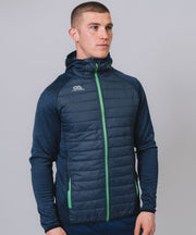 Team Navy Green Hooded Hybrid