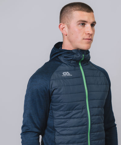 Team Navy Green Hooded Hybrid