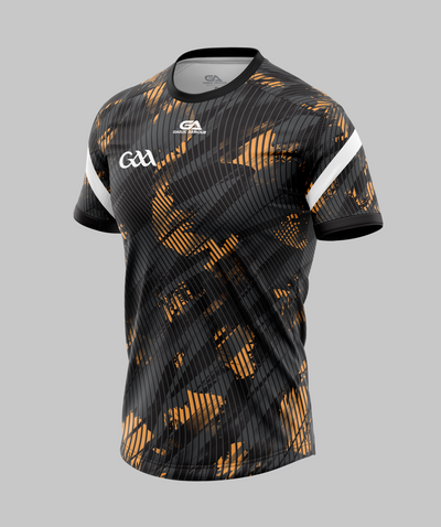 GAA Training Jersey 2202 Black Orange