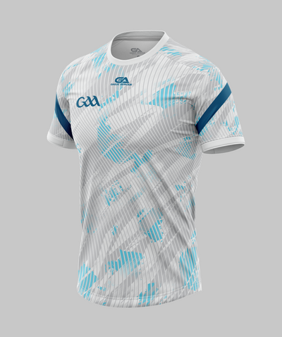 GAA Training Jersey 2202 White Cyan