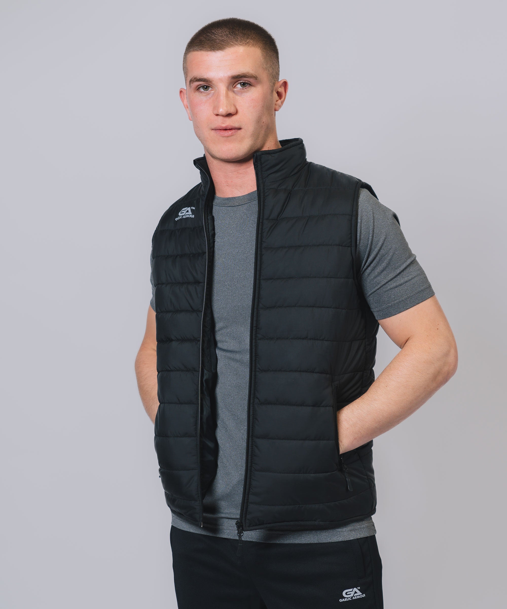 Kids Core Black Gilet Gaelic Armour
