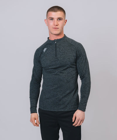Core 1/4 Zip Black Marl
