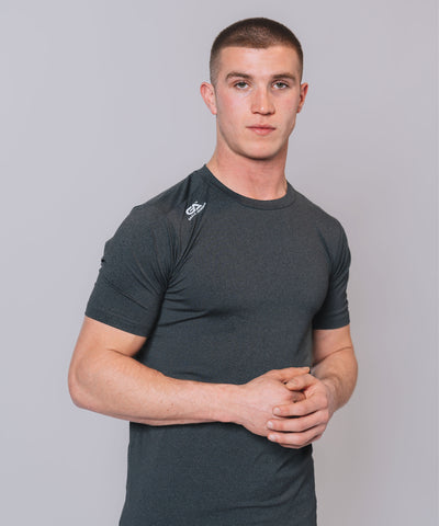 Flex Black Marl Tee