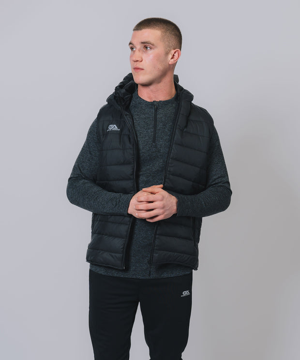 Core Black Hooded Gilet