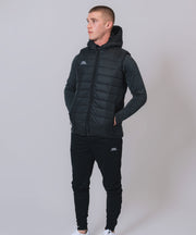 Core Black Hooded Gilet