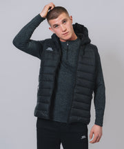 Core Black Hooded Gilet