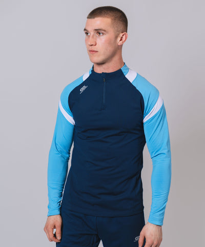 Culainn 1/4 Zip Navy Sky White