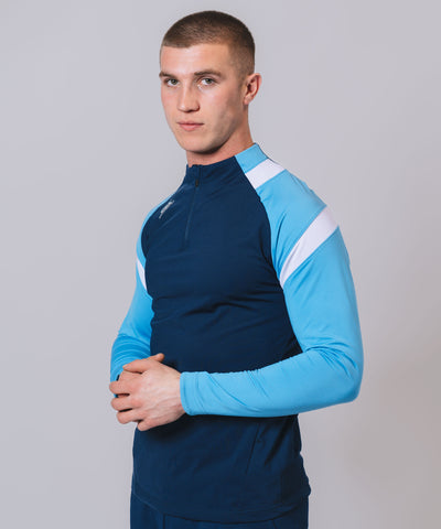 Culainn 1/4 Zip Navy Sky White