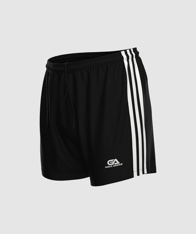 Kids GAA Official Match Shorts Black White