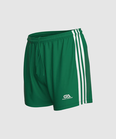 Kids GAA Official Match Shorts Green White
