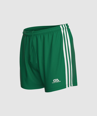 GAA Official Match Shorts Green White