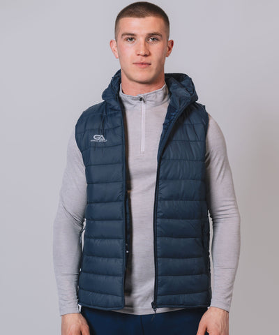Kids Core Navy Hooded Gilet