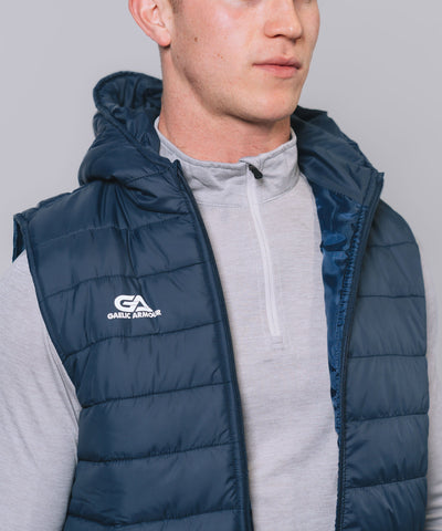 Kids Core Navy Hooded Gilet