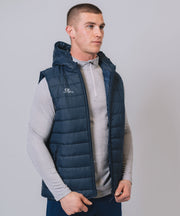 Kids Core Navy Hooded Gilet