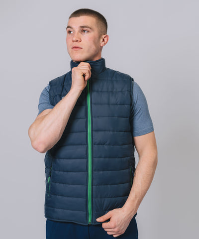 Team Navy Green Gilet