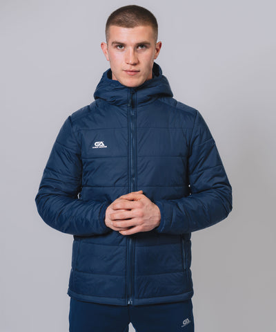Hooded Padded Navy Jacket