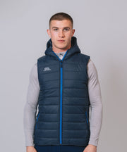 Team Navy Royal Hooded Gilet