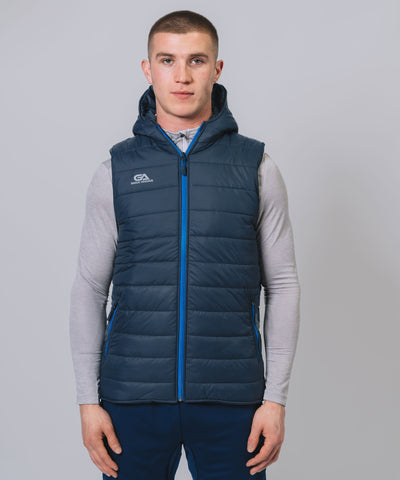 Team Navy Royal Hooded Gilet