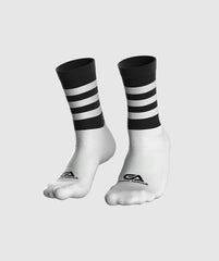 GAA Midi Socks Black White Hoops