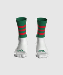 GAA Midi Socks Green Red Hoops
