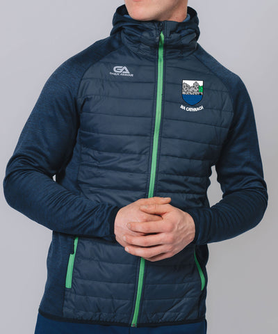Cahir Navy Green Hooded Hybrid