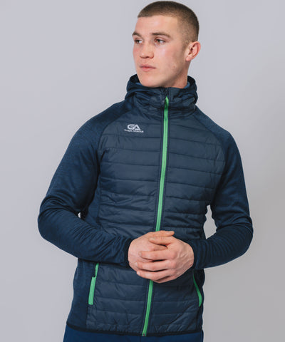 Team Navy Green Hooded Hybrid