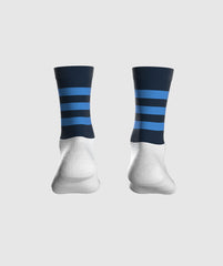 GAA Midi Socks Navy Sky Hoops