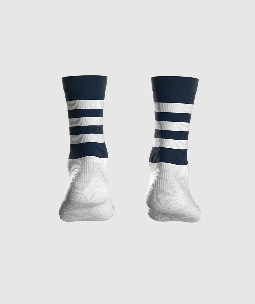 GAA Midi Socks Navy White Hoops