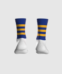 GAA Midi Socks Royal Amber Hoops