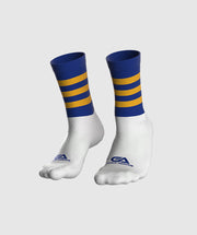 Kids GAA Midi Socks Royal Amber Hoops
