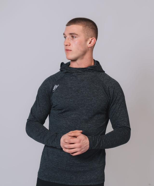 GA Flex Hoody - Black Marl