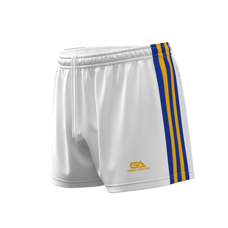 Core Gaelic Armour Shorts - White/Royal/Amber