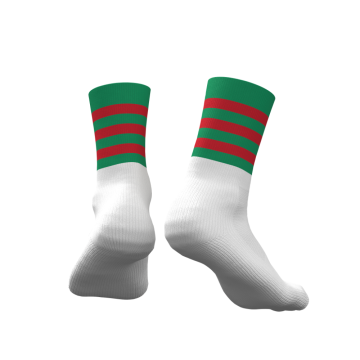 GA Hooped Socks - Emerald/Red