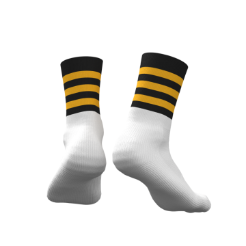 GA Hooped Socks - Black/Amber