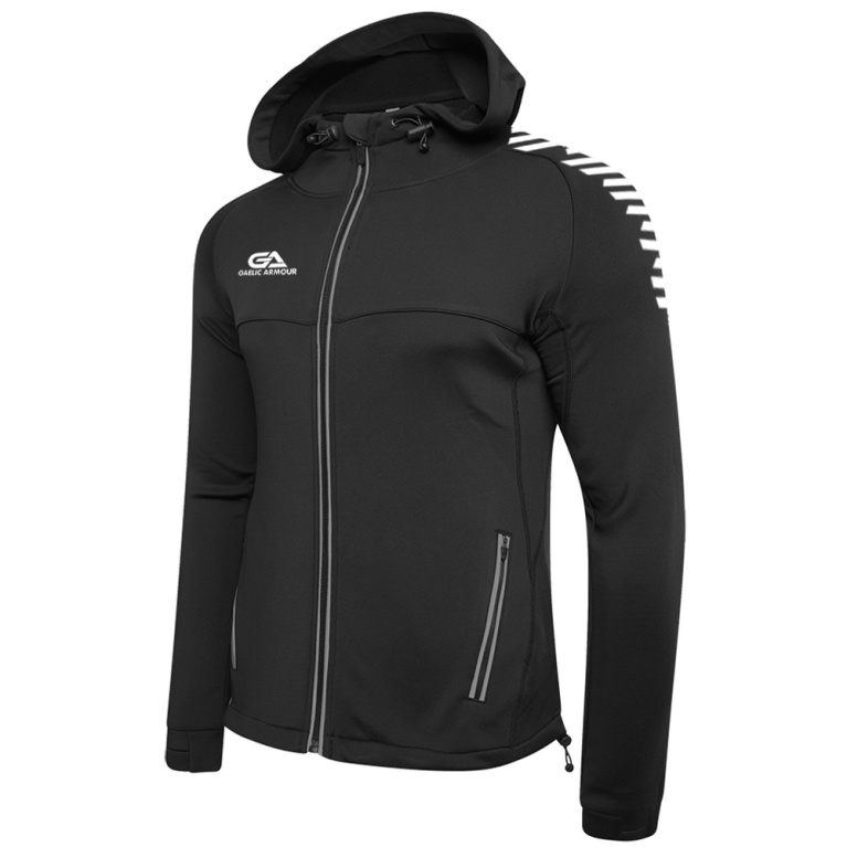 Dual Full Zip Hoody : Black