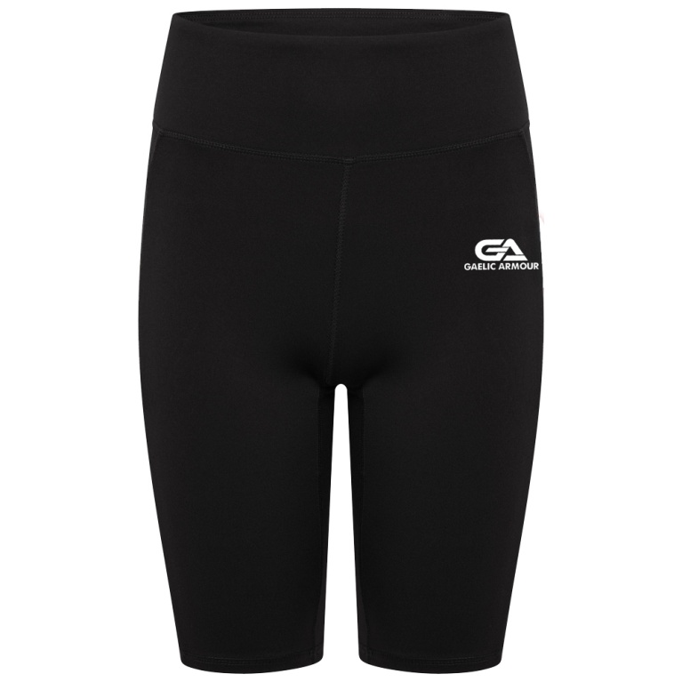 WOMENS DUAL CYCLING SHORT-Black