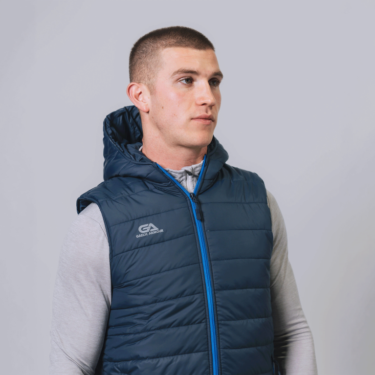 GA Team Hooded Gilet - Navy/Royal