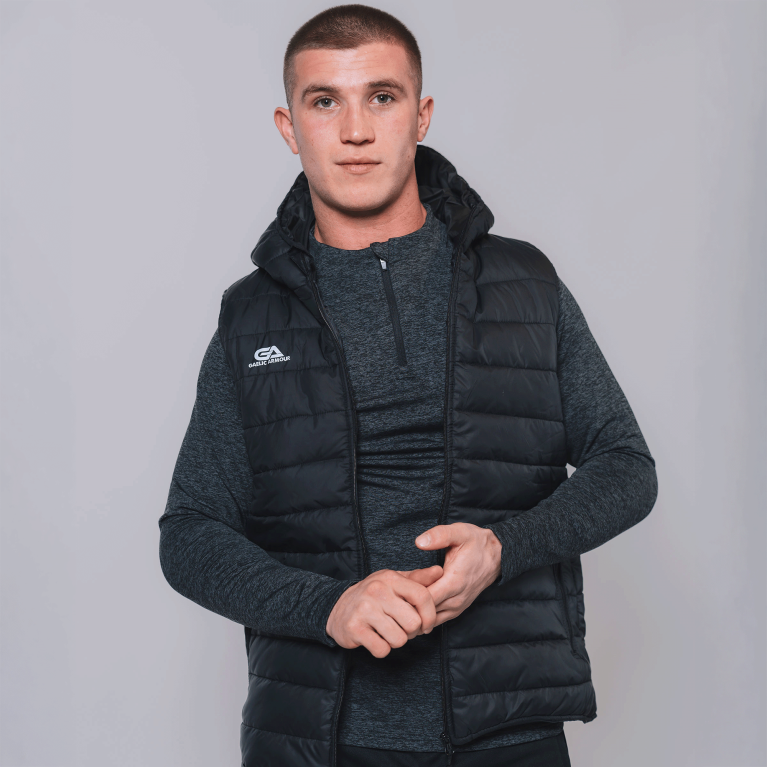 GA Core Hooded Gilet - Black
